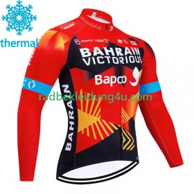 Radtrikot Winter Thermal Fleece Bahrain Victorious 2023